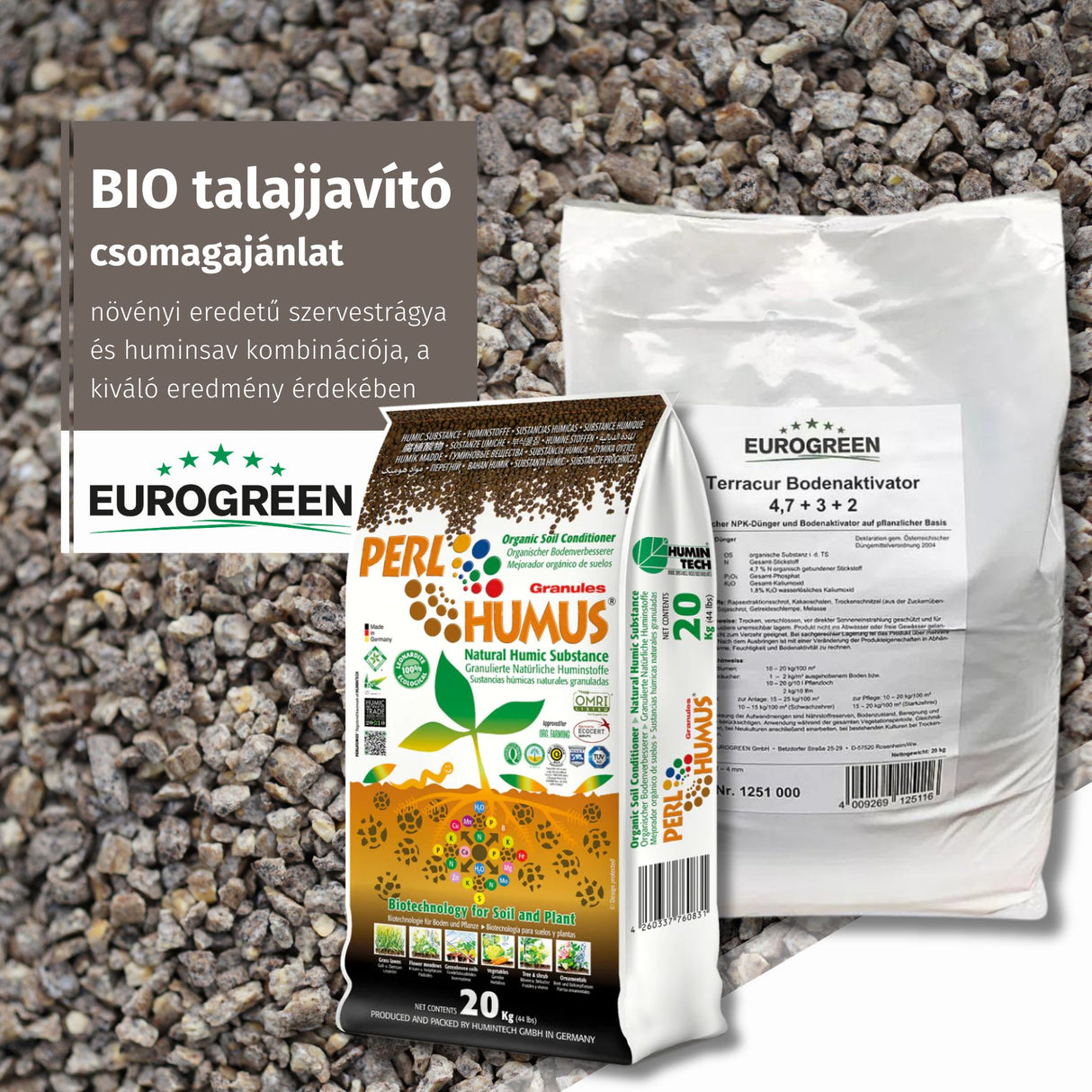 BIO talajjavító csomag pázsithoz