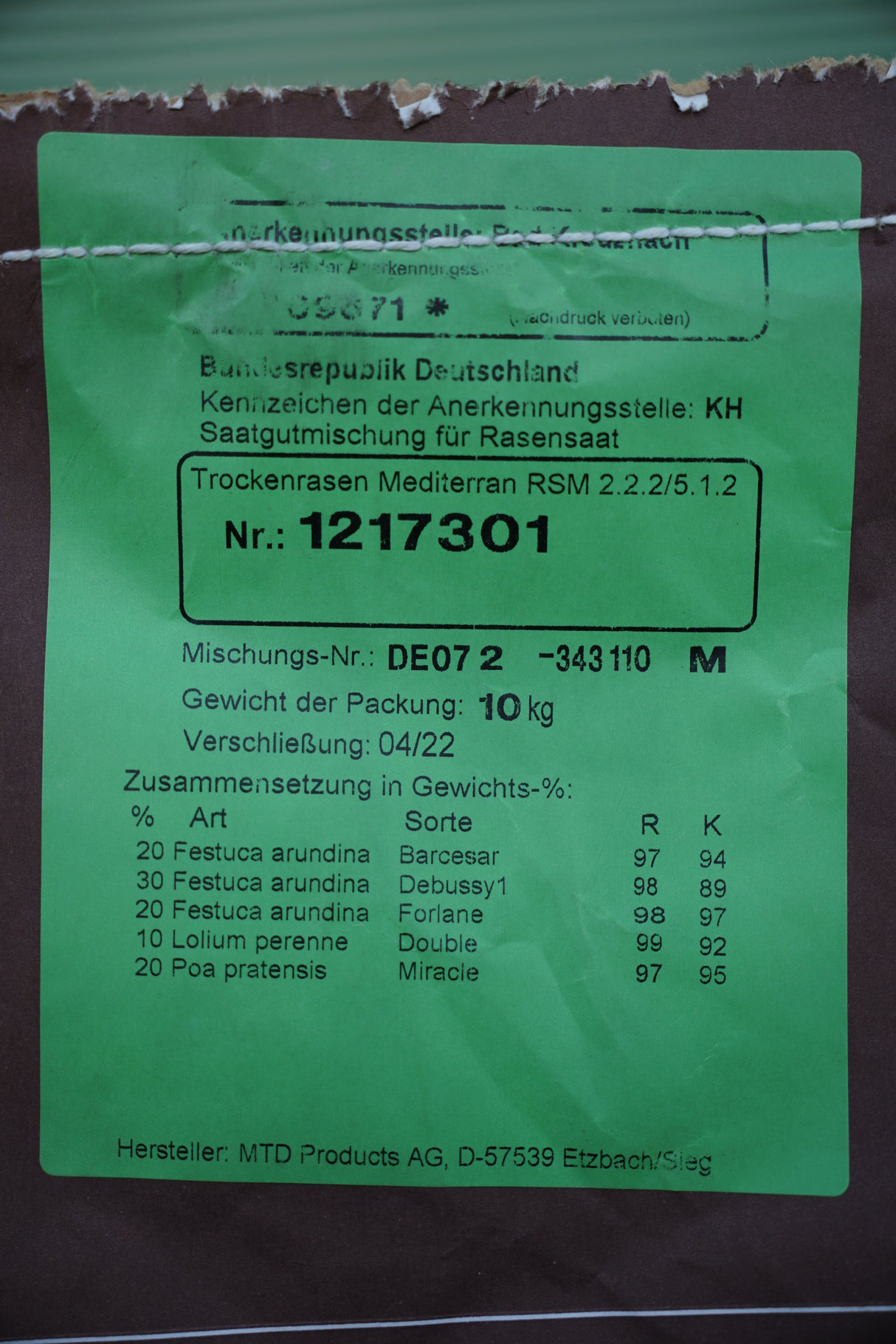 TROCKENRASEN-MEDITERRAN | MONACO | Szárazságtűrő fűmagkeverék