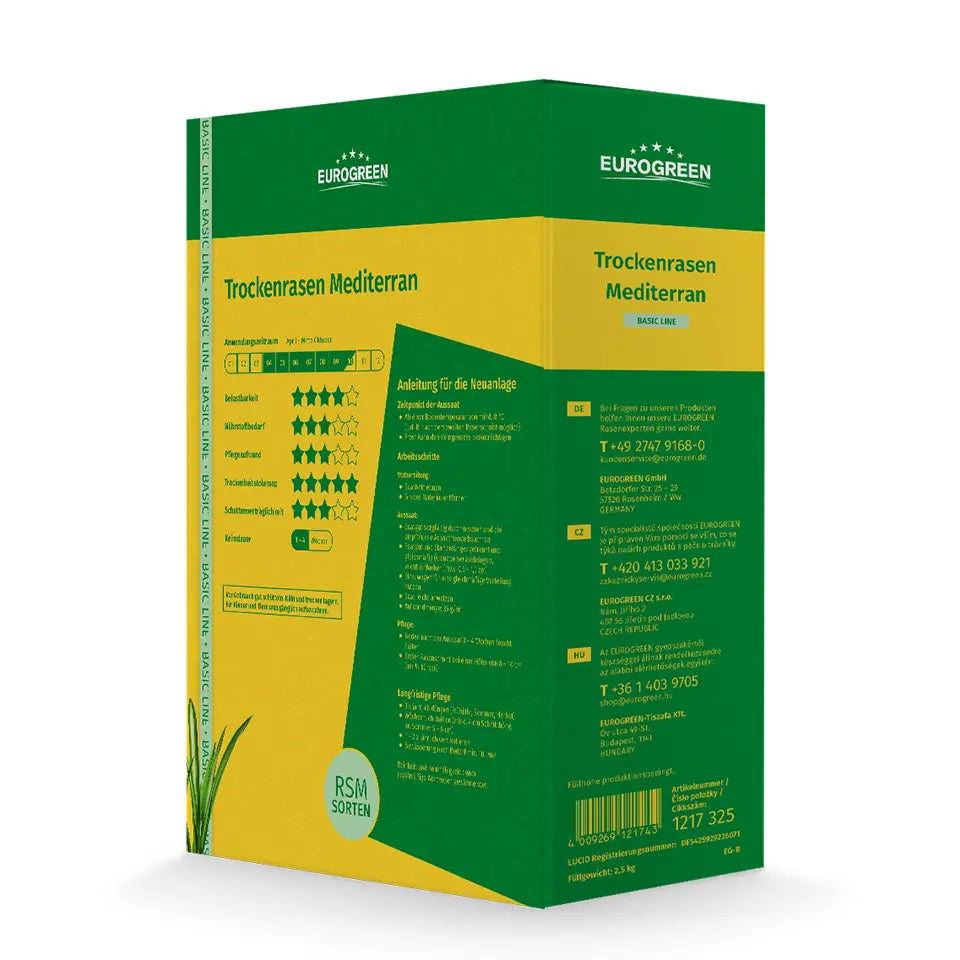 TROCKENRASEN-MEDITERRAN | MONACO | Szárazságtűrő fűmagkeverék