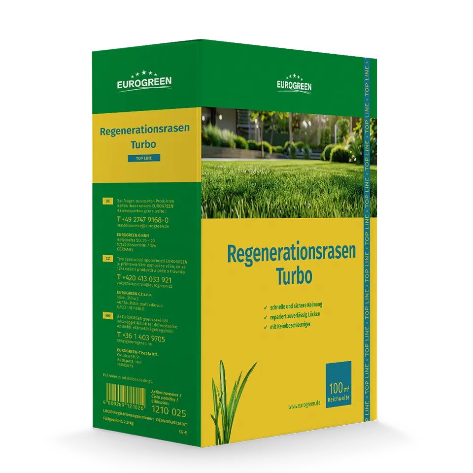Regenerationsrasen Turbo® | Gyors kelésű sport fűmagkeverék
