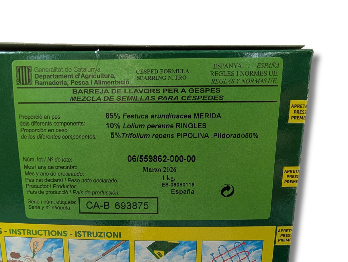 Sparring Nitro | Mikroherés szárazságtűrő fűmagkeverék