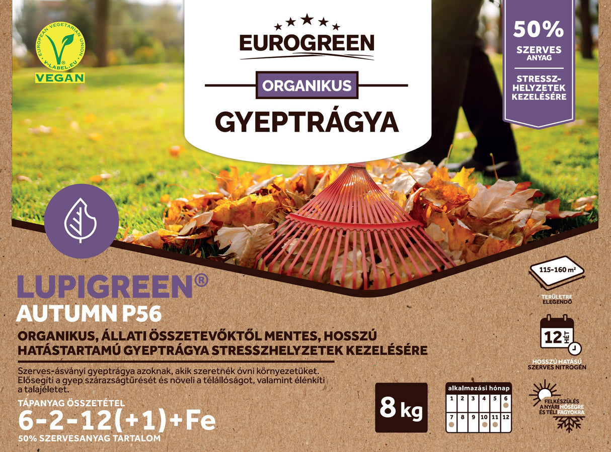 LUPIGREEN Ősz P56 | Autumn P56  | szerves-ásványi őszi gyeptrágya